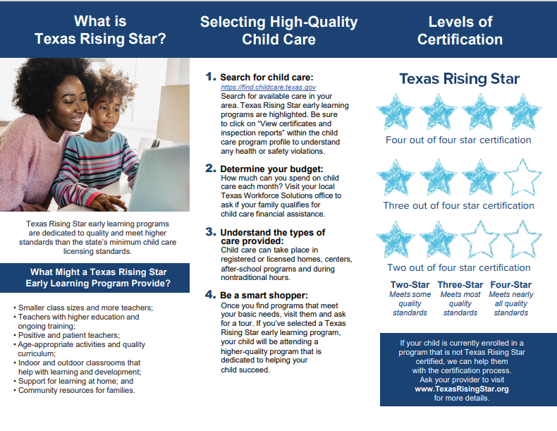 Texas Rising Star Certification